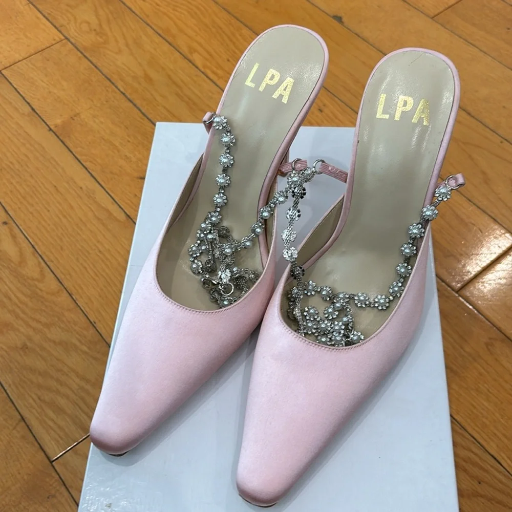 LPA Pearl Ankle Strap in Light Pink, Size: 8 - Picture 8 of 13